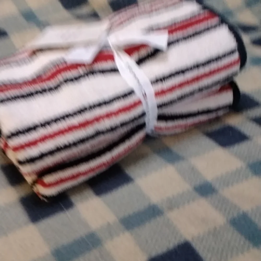 Tommy Hilfiger 2-Piece Hand Towel Set | Red White Blue | NEW